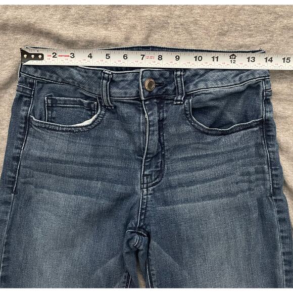 American Eagle Outfitter Womens Sz 6 Hi-Rise Stretch Bluewash Flare Denim jeans - Picture 11 of 13